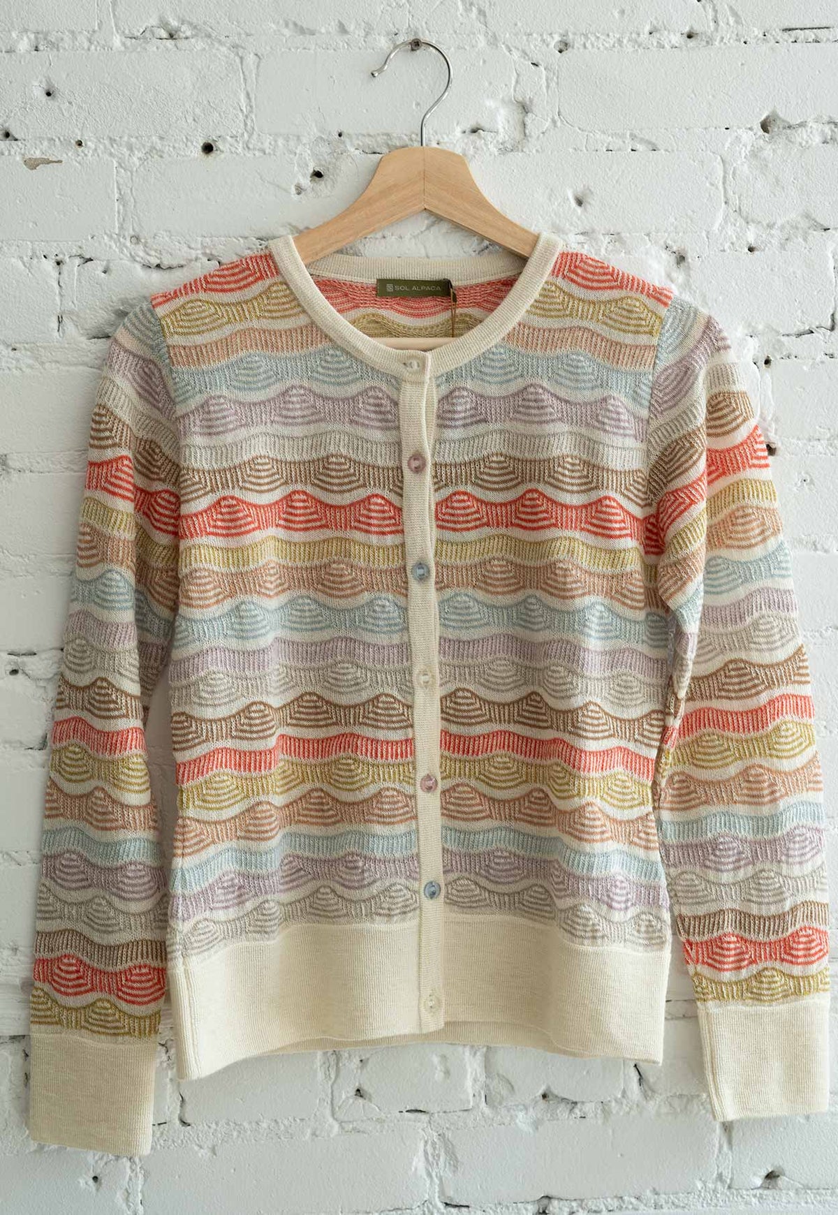 Transfers Multi Color Cardigan Ivoire