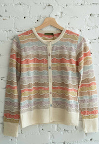 Transfers Multi Color Cardigan Ivoire