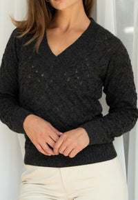 Las Perlas Pullover Charcoal